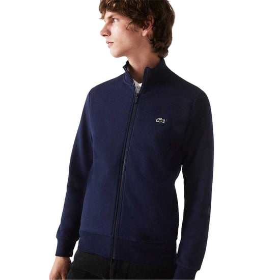 Lacoste Mens Full Zip Sweatshirt (Navy) - Image 3