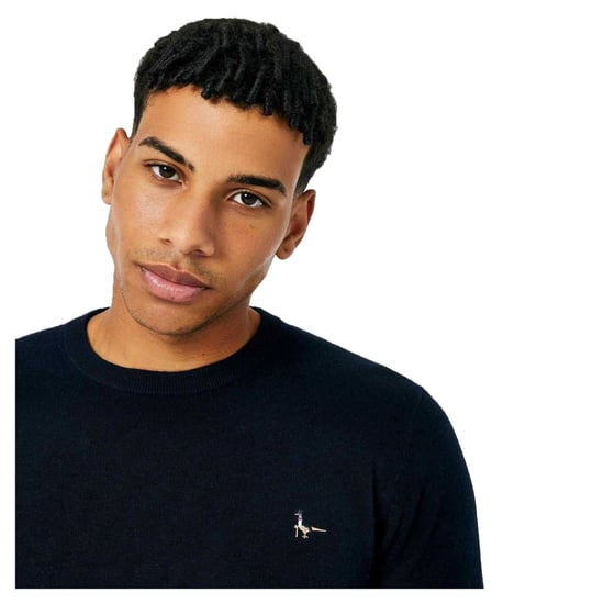 Jack Wills Heren Seabourne Logo Crew Hals Trui (Marine) - Image 3
