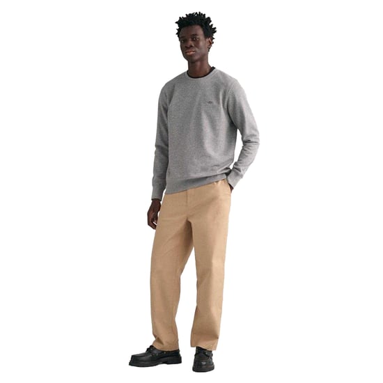 Gant Mens Crew Neck Sweatshirt (Grey) - Image 5