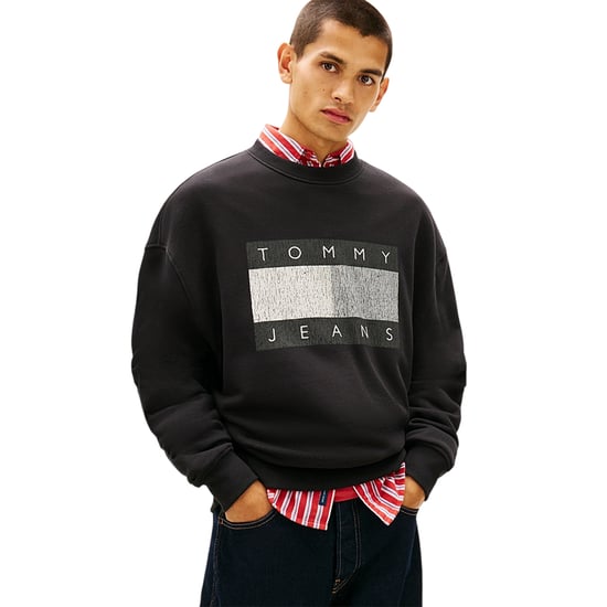 Tommy Jeans Heren Monochroom Sweatshirt (Zwart) - Image 4