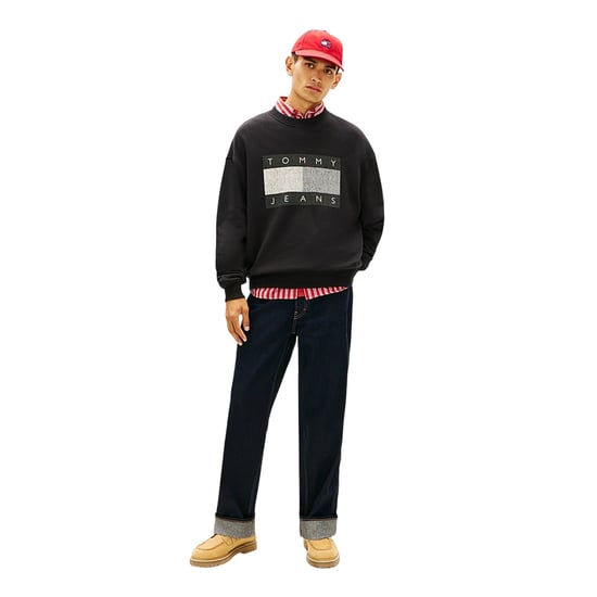 Tommy Jeans Heren Monochroom Sweatshirt (Zwart) - Image 5