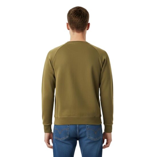 Jack Wills Heren Belvue Geborduurd Logo Sweatshirt (Blad) - Image 4