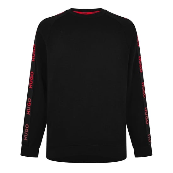Hugo Heren Sportief Logo Lounge Sweatshirt (Zwart) - Image 1