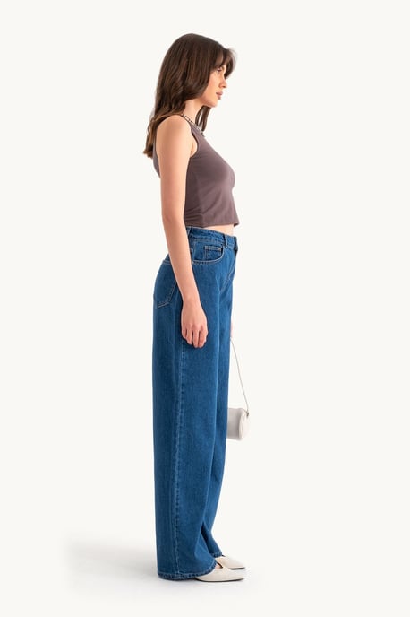 High Waist Wide Leg Jeans - Image 3