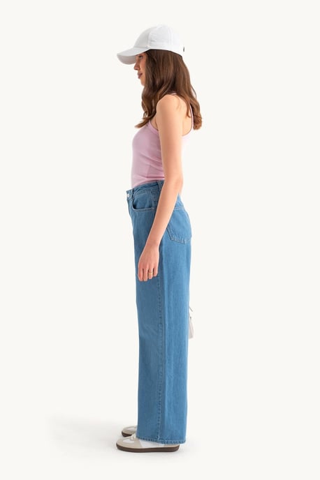 High Waist Wide Leg Jeans - Image 4