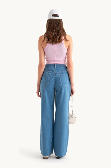 High Waist Wide Leg Jeans - Image 5