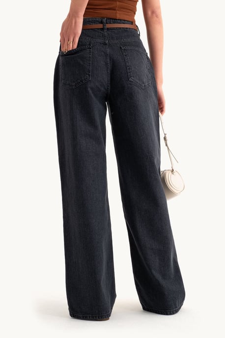 High Waist Wide Leg Jeans - Image 4