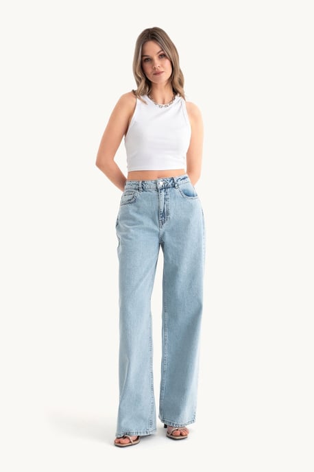 High Waist Wide Leg Jeans - Image 2