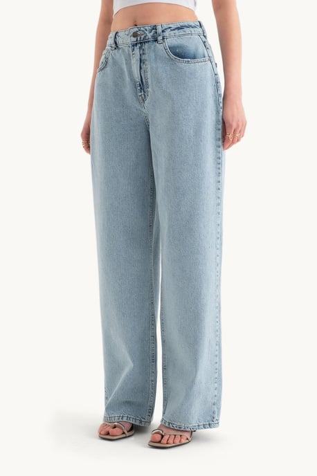 High Waist Wide Leg Jeans - Image 3