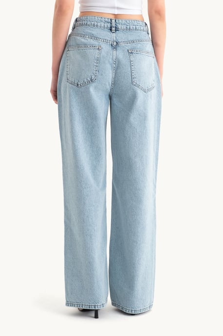 High Waist Wide Leg Jeans - Image 5