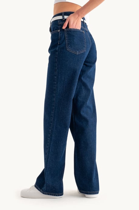 Hoge Taille Wijde Pijpen Jeans - Image 2