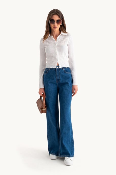 High Waist Super Wide Leg Jeans - Image 3