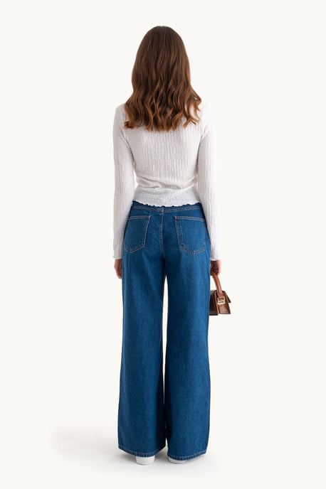 High Waist Super Wide Leg Jeans - Image 5