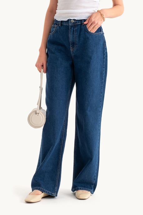 High Waist Super Wide Leg Jeans - Image 1