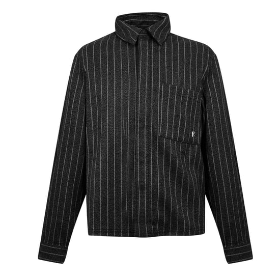 Represent Heren Pinstripe Relaxed Fit Overhemd (Zwarte streep) - Image 2