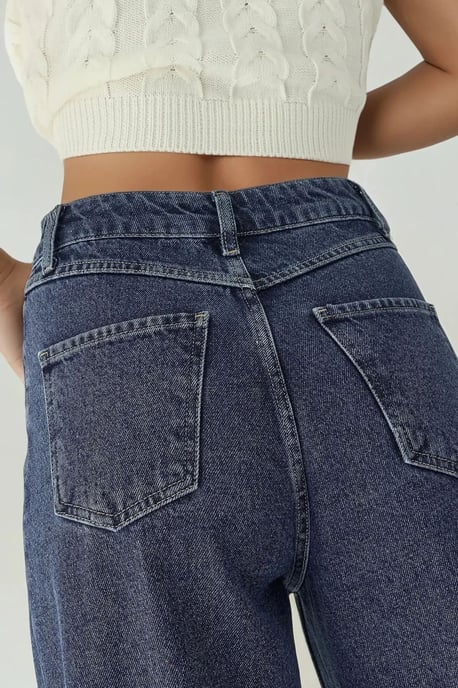 High Waist Wide Leg Jeans - Image 5