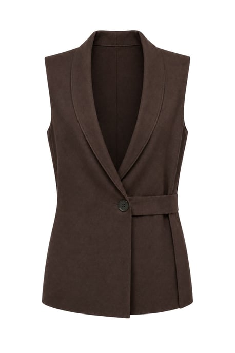 Geknoopte Katoen-linnen Vest - Image 1