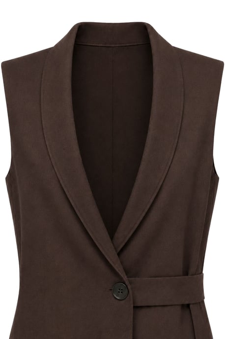 Geknoopte Katoen-linnen Vest - Image 2