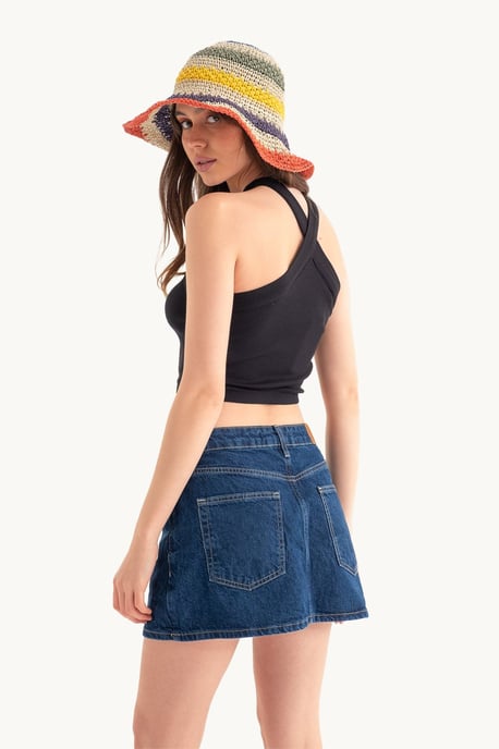 Halter Neck Cross Front Crop top - Image 4