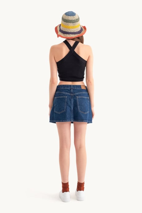 Halter Neck Cross Front Crop top - Image 5