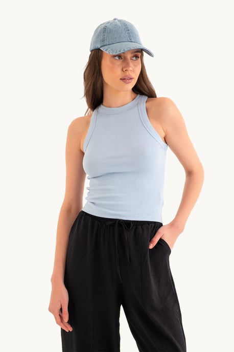 Halter Neck Basic Linne - Image 2