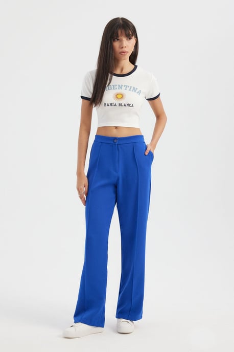 High Waist Wide Leg Trousers - Image 2