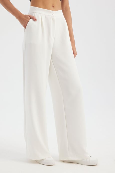 High Waist Wide Leg Trousers - Image 3