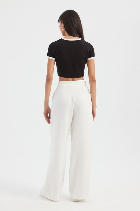 High Waist Wide Leg Trousers - Image 4