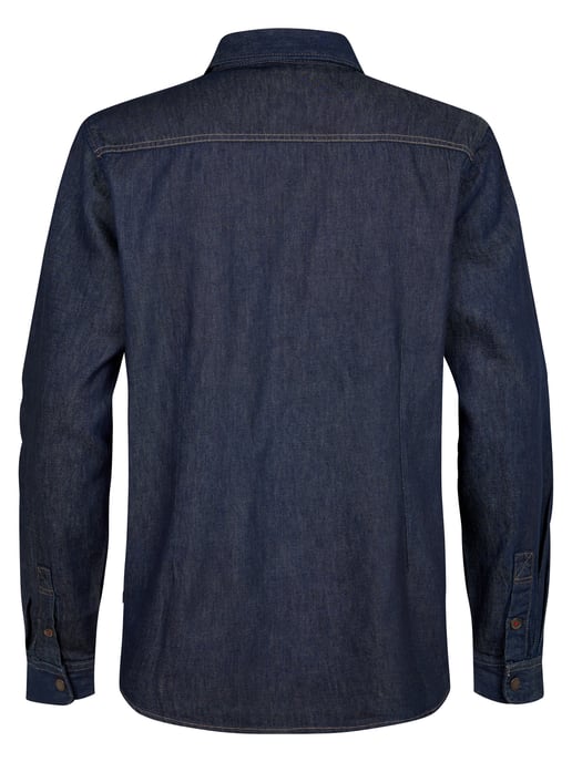 Petrol Industries - Heren Denim overhemd met lange mouwen forgestate - Blauw - Image 2
