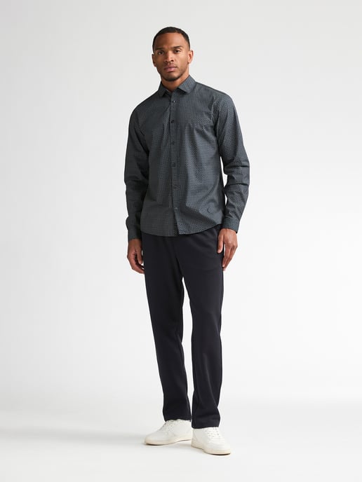 Petrol Industries - Heren Slim fit overhemd met subtiele print steelworks - Blauw - Image 5