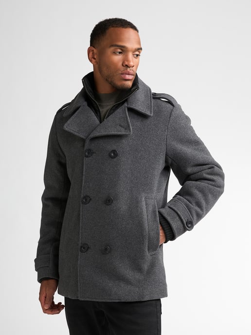 Petrol Industries - Heren Wollen peacoat millstation - Grijs - Image 3
