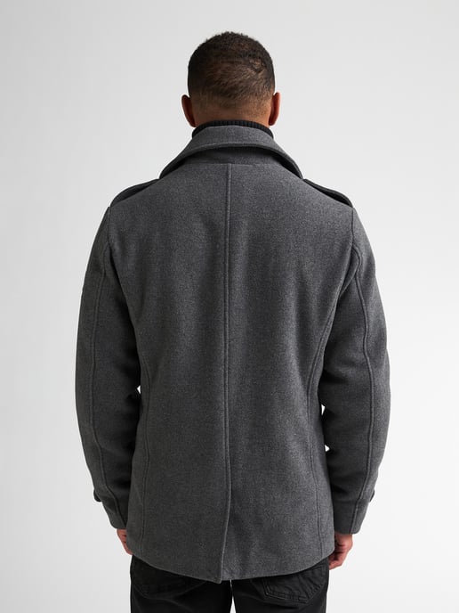 Petrol Industries - Heren Wollen peacoat millstation - Grijs - Image 4