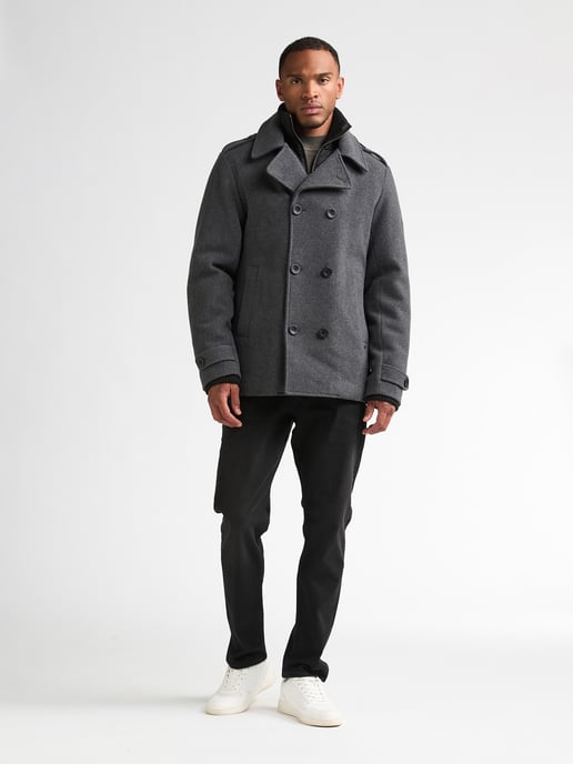 Petrol Industries - Heren Wollen peacoat millstation - Grijs - Image 5