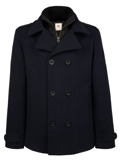 Petrol Industries - Heren Wollen peacoat millstation - Blauw - Image 1