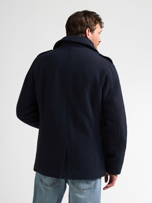 Petrol Industries - Heren Wollen peacoat millstation - Blauw - Image 4