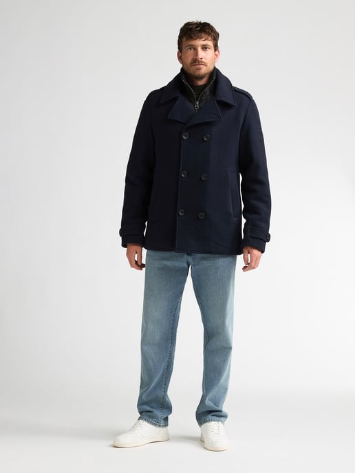 Petrol Industries - Heren Wollen peacoat millstation - Blauw - Image 5