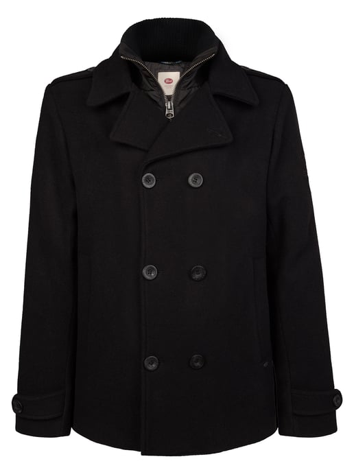Petrol Industries - Heren Wollen peacoat millstation - Zwart - Image 1