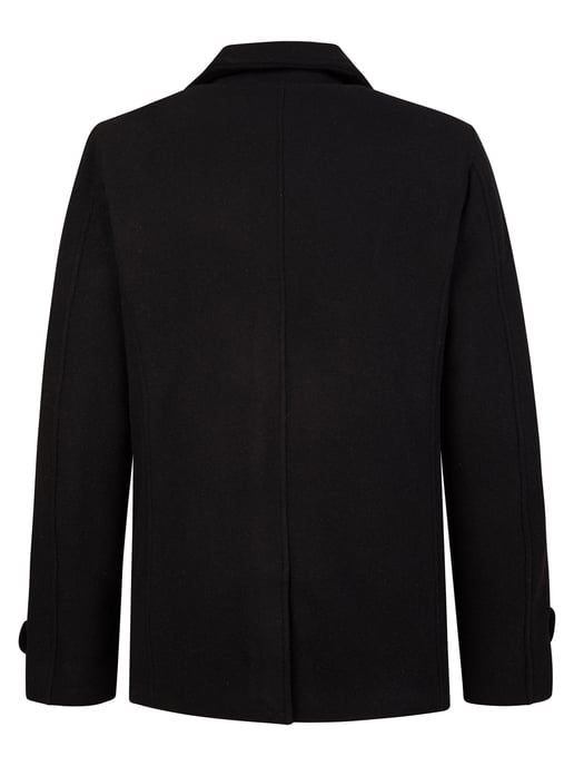 Petrol Industries - Heren Wollen peacoat millstation - Zwart - Image 2