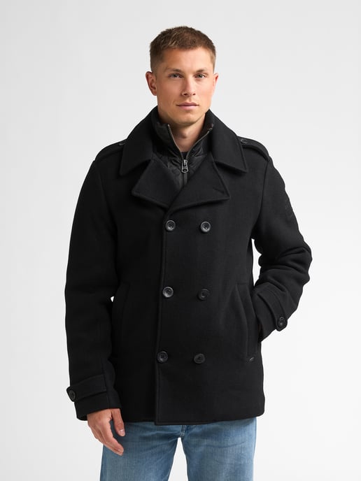 Petrol Industries - Heren Wollen peacoat millstation - Zwart - Image 3