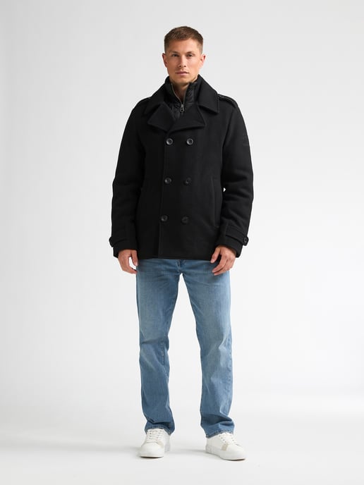 Petrol Industries - Heren Wollen peacoat millstation - Zwart - Image 5