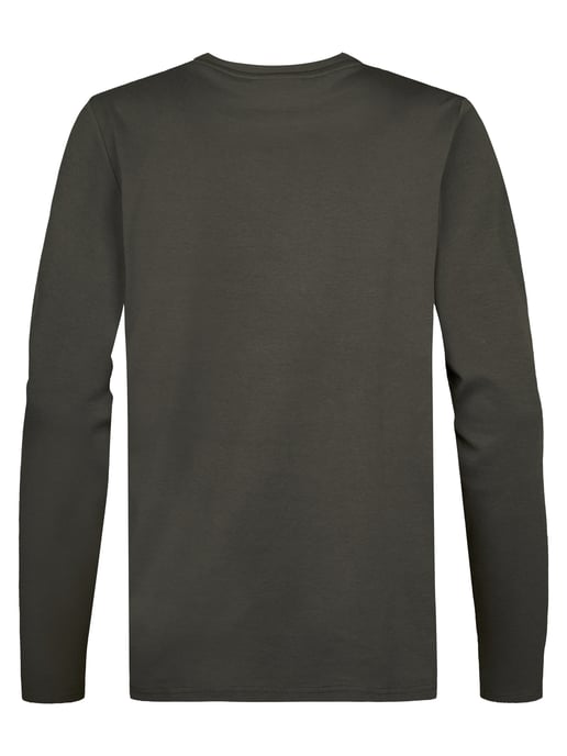Petrol Industries - Heren Katoen T-shirt met lange mouwen miller - Grijs - Image 2