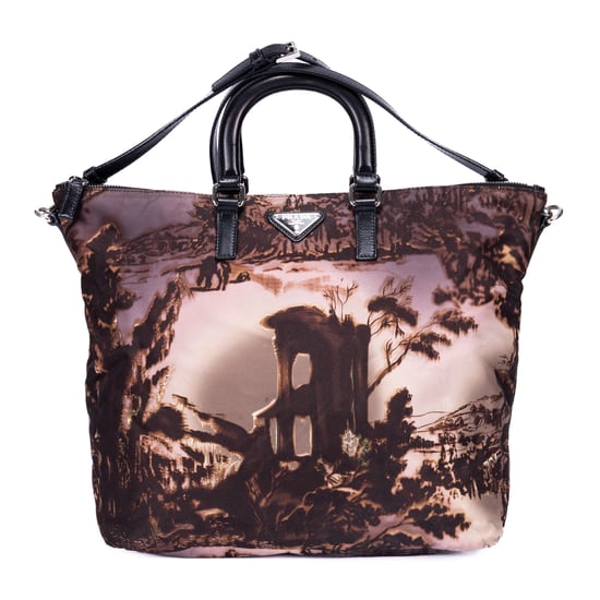 Tessuto Nylon Temple Print Tote Bag Shoulder Bag - Image 1