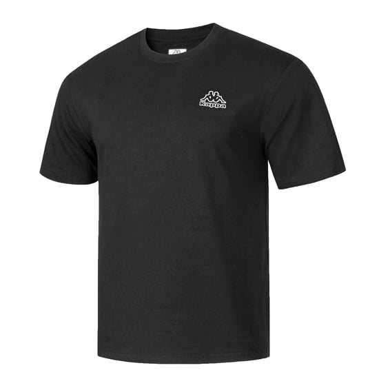 Kappa Katoenen heren-T-shirt (Zwart) - Image 4
