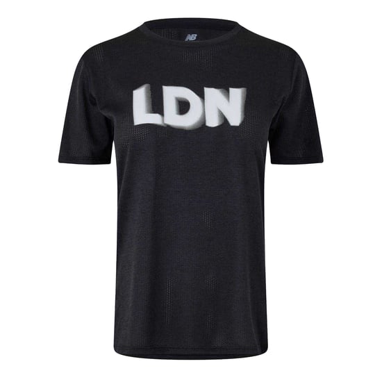 New Balance Dames/Dames Ademend T-shirt (Zwart) - Image 2
