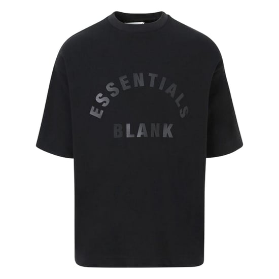 Blank Essentials Mens Arch Crew Neck T-Shirt (Black) - Image 1