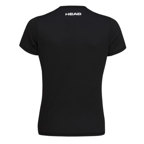 Head Dames/Dames Padel Bedrukt Sport T-shirt (Zwart) - Image 2