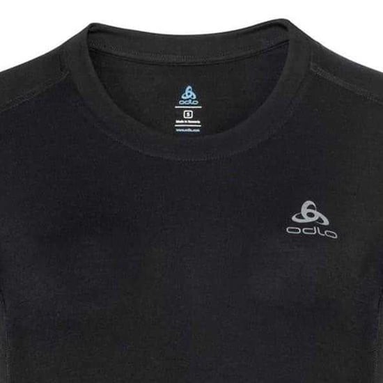 Odlo Dames/Dames Merino Wol Crew Hals Slank T-shirt (Zwart) - Image 3