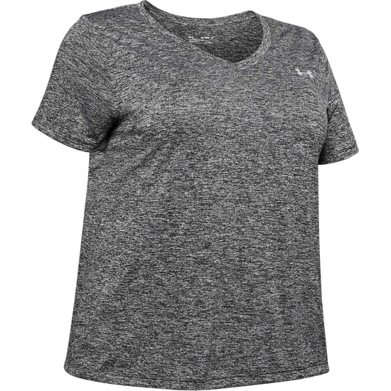 Under Armour T-shirt met gedraaide V-hals en losse pasvorm voor dames (Zwart) - Image 1