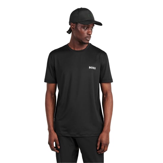 Boss Heren Wedstrijd Logo Crew Hals T-shirt (Zwart) - Image 1