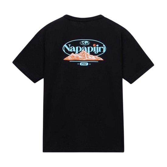Napapijri Mens Graphic T-Shirt (Black) - Image 1